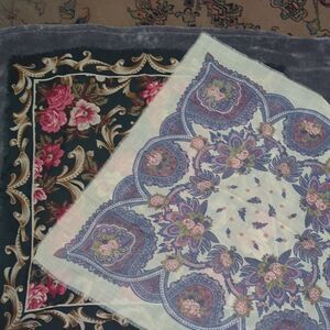 2 AXCESS OVERSIZED SCARF SHAWL 46" x 46” MADE IN Japan 100% wool